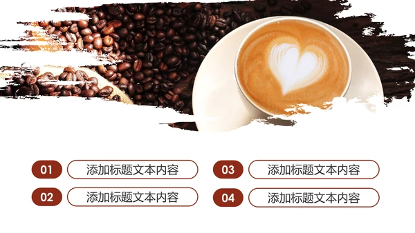 下午茶西餐厅休闲咖啡厅介绍咖啡介绍PPT模板