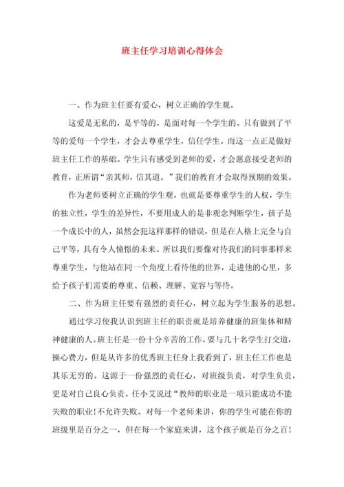 班主任学习培训心得体会.docx