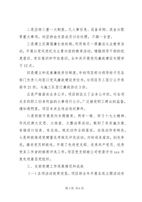 党支部书记抓党建工作报告.docx