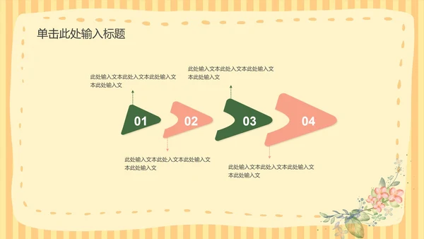 黄色小清新课堂教育教学PPT模板