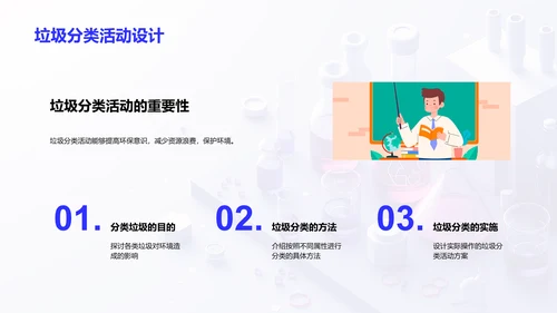 环保科学实验课PPT模板