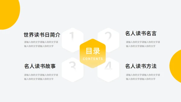 世界读书日看书阅读通用PPT模版