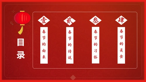 恭贺新春过年习俗春节舞狮活动通用PPT模板