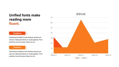 扁平PPT面积图