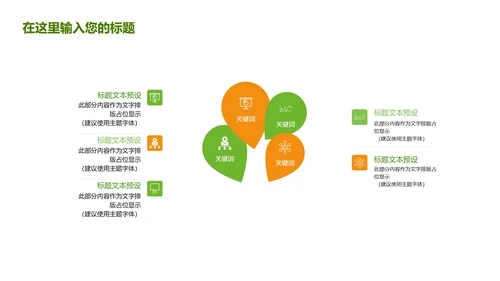 绿色植物小清新商业计划ppt模板