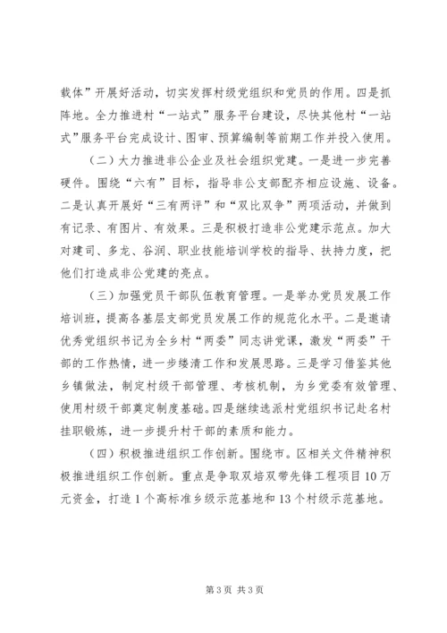 乡镇组织办年度工作总结及工作计划.docx