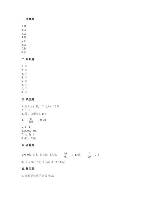 北师大版小学六年级下册数学期末综合素养测试卷带答案（基础题）.docx