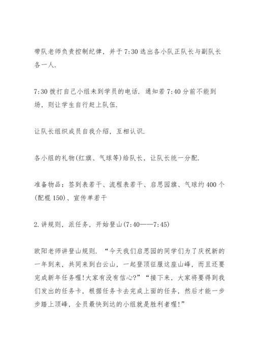 有关登山的活动策划方案.docx