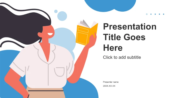 蓝色插画风团支书竞选