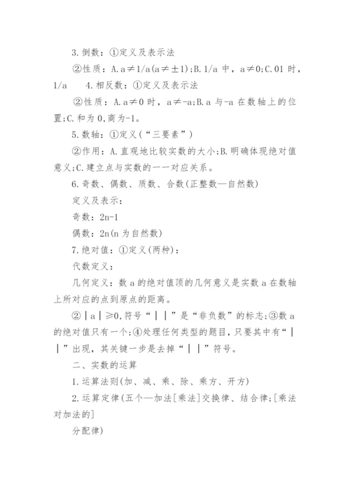 初中九年级数学知识点总结归纳.docx