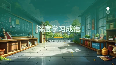 深度学习成语PPT模板