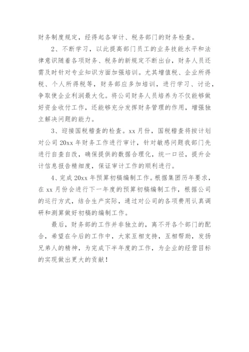 财务会计个人半年工作总结.docx