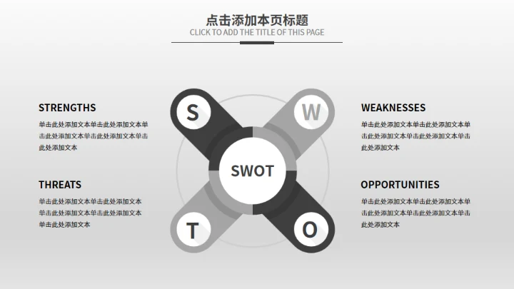 黑白极简商务汇报模板