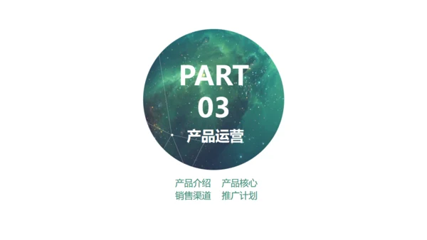 星空背景商业创业计划书通用PPT模板