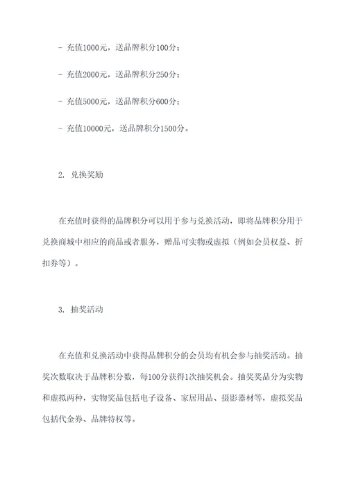 公司充值活动方案