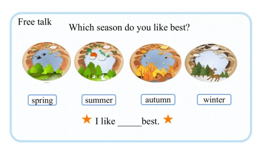 Unit 2 My favourite season Part A Let's learn课件（45