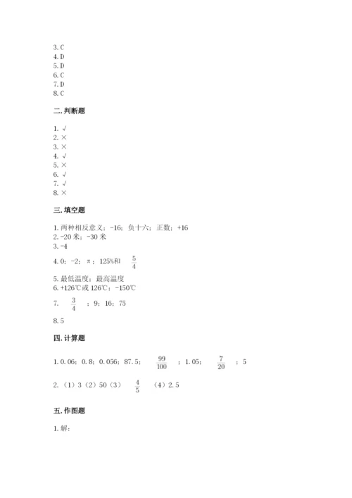 冀教版六年级下册数学 期末检测卷及完整答案（各地真题）.docx