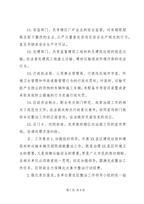 运输车辆超限超载治理工作实施方案.docx