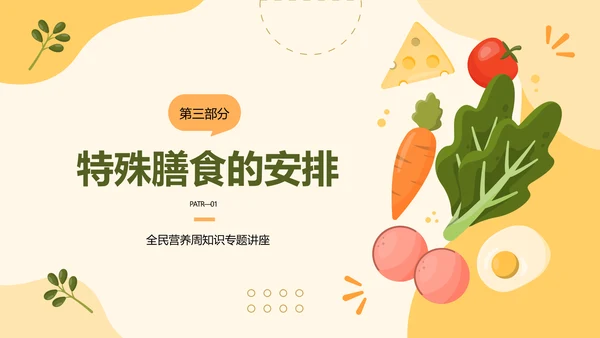 膳食营养健康全民营养周PPT模板