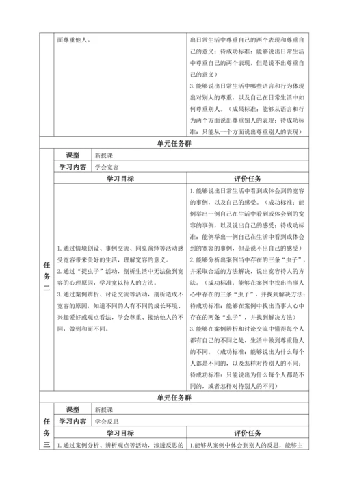 六年级下册第 一单元大单元任务群教学设计