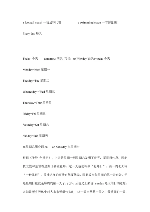 2023年苏教版四年级英语下知识点总结.docx