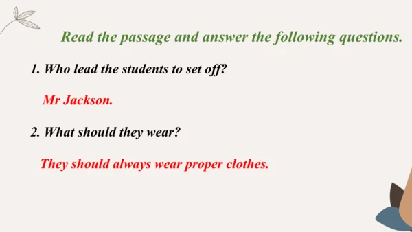 Module4 Rules and suggestion Unit 1 You must be ca