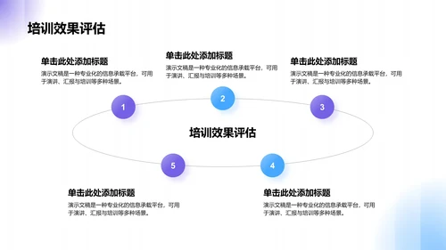 蓝色商务风工作总结PPT模板