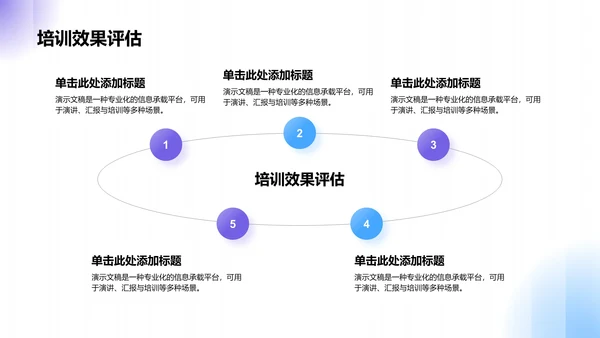 蓝色商务风工作总结PPT模板