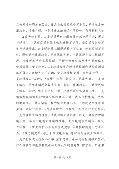 卢春房副部长在铁路建设质量暨标准化管理现场会上的讲话 (2).docx