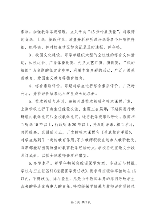 学校创合格学校汇报材料.docx