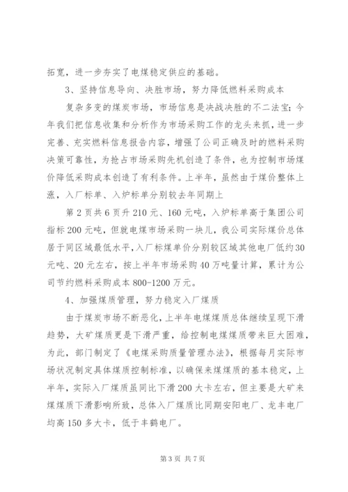 燃料公司工作总结.docx