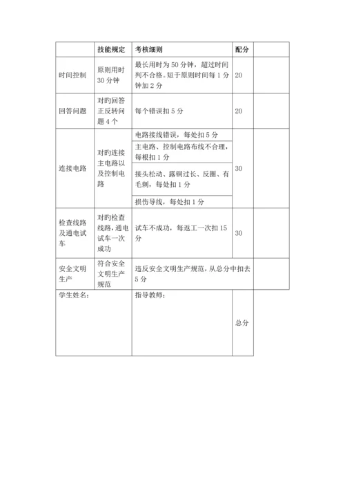 机电专业第五届电工技能大赛方案.docx