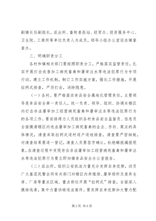 镇政办肉制品市场整治方案.docx