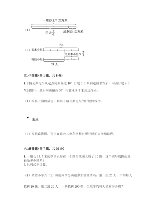 小学数学六年级上册期末考试试卷含答案【满分必刷】.docx