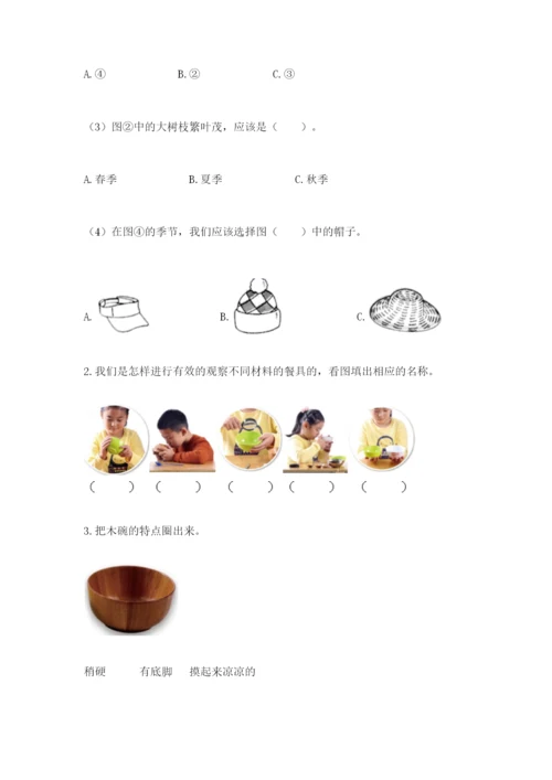 教科版二年级上册科学期末测试卷精品【夺冠】.docx