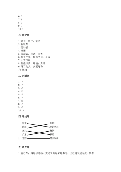 部编版小学四年级下册道德与法治《期末测试卷》【满分必刷】.docx