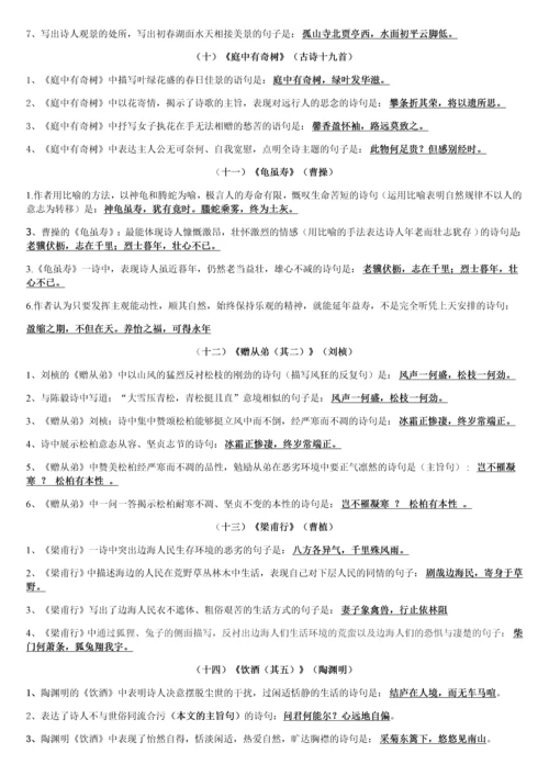 2017年部编新人教版八年级上册古诗文理解性默写(完整版).docx