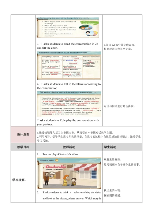 Unit6第3课时SectionA Grammar Focus -4c表格式教学设计（人教版八年级英