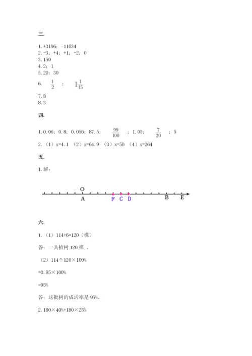 浙教版数学小升初模拟试卷含答案（新）.docx