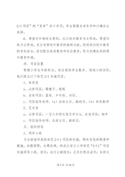 新市小学体艺2+1活动方案.docx