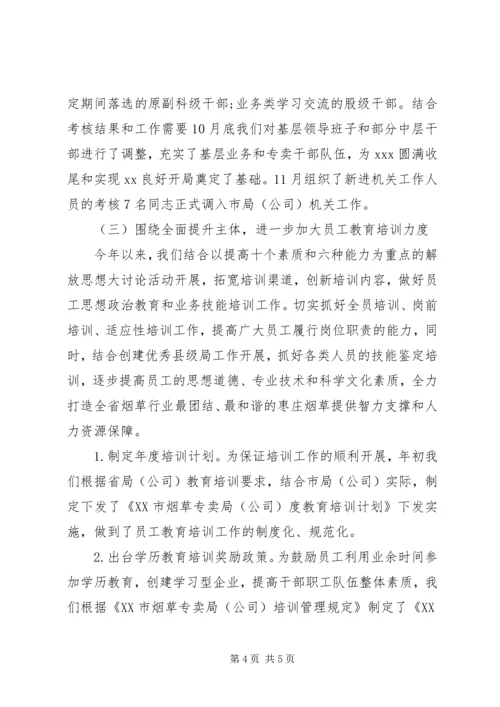 人事劳资科长个人述职报告范文.docx