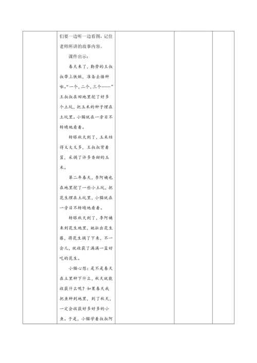 统编版语文一年级下册 识字一 《口语交际：听故事，讲故事》新课标核心素养教案