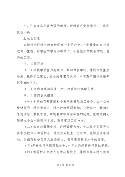 新庙小学薄弱村小改造工作计划.docx