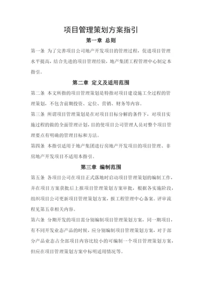 项目管理策划方案指引.docx