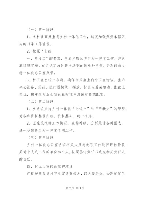 乡卫生院乡村卫生服务一体化管理实施方案 (3).docx