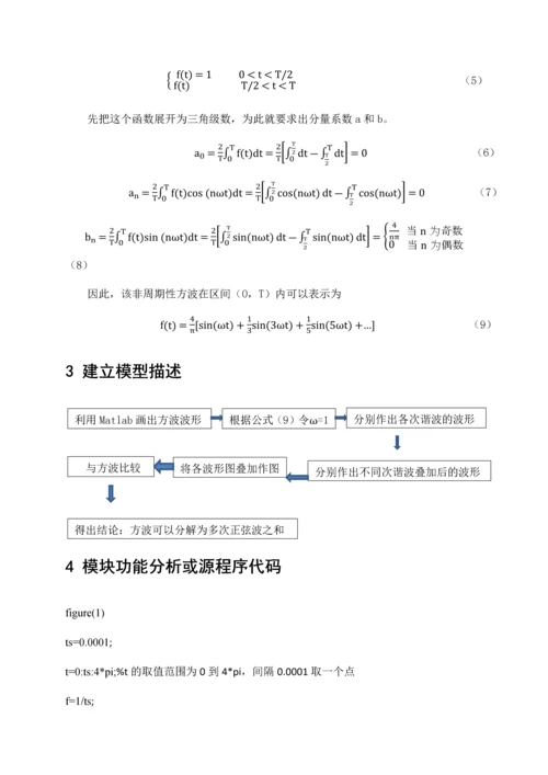 方波分解为多次正弦波之和.docx