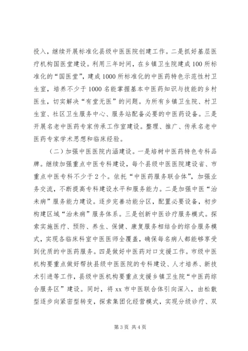 全市加快推进中医药事业发展大会致辞稿.docx