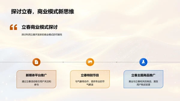 立春商业价值探讨PPT模板