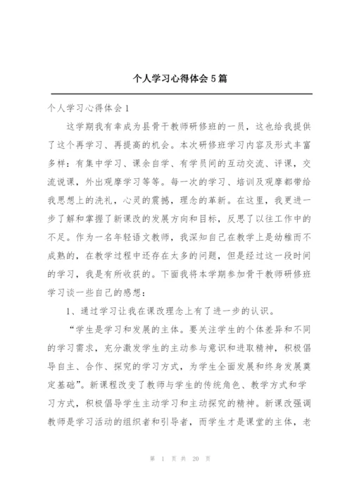 个人学习心得体会5篇.docx