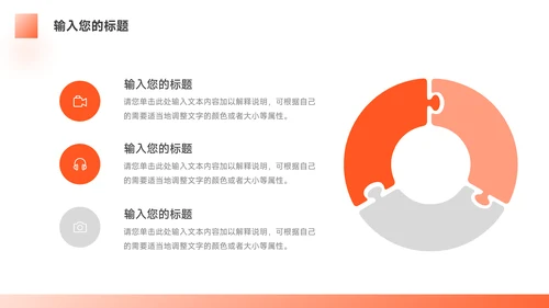橙色简洁实用保险行业汇报PPT模板